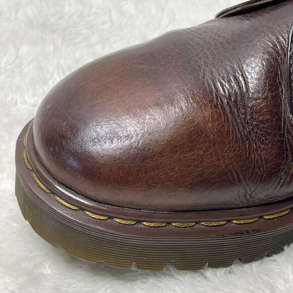Dr. Martens #8314 Men's Brown Platform Oxfords Leather Shoes Size 11 - Picture 7 of 9
